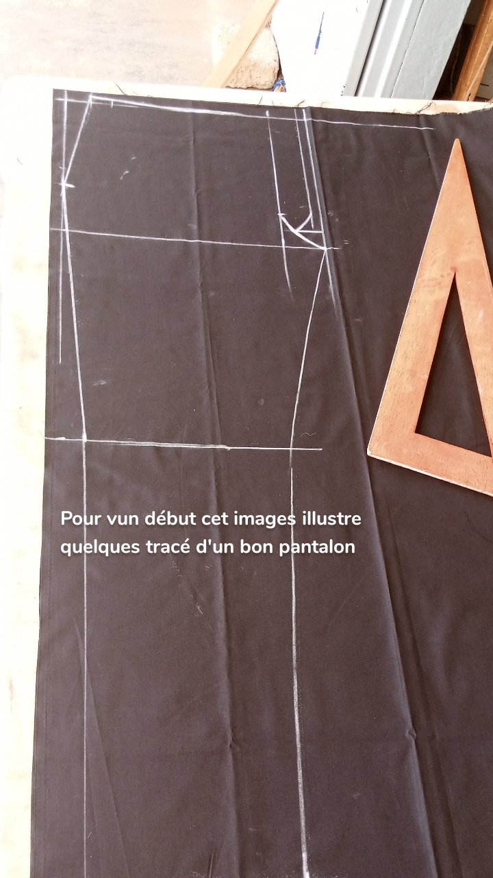 Pour vun début cet images illustre quelques tracé d'un bon pantalon